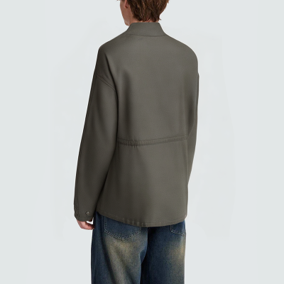 Multi-pocket loose-fitting men's denim jacket