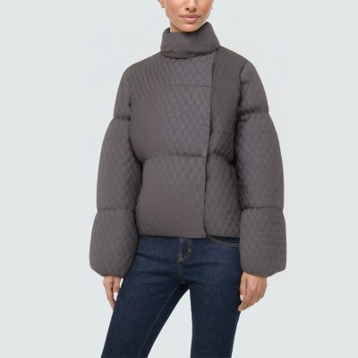 High collar comfortable warm women's down jacket