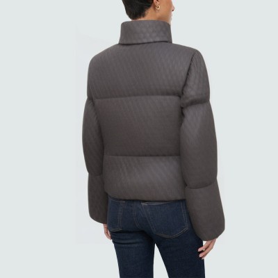 High collar comfortable warm women's down jacket