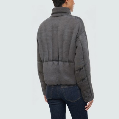 Stand collar comfortable short women's down jacket