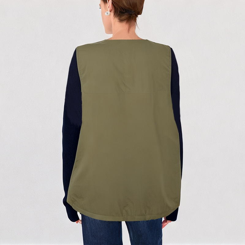 Crew Neck Thick Down Vest Crew Neck Thick Down Vest