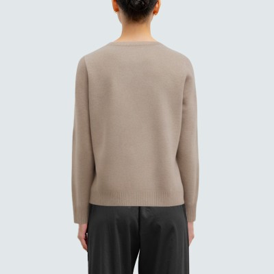 Casual diamond jacquard women's knit cardigan