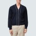 Minimalist V-neck men's knitted cardigan
