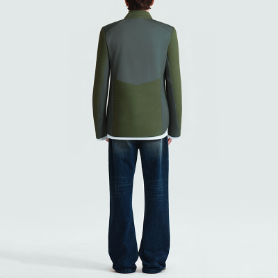 High-quality windproof stand-up collar men's parka