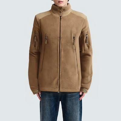 Outdoor stand collar tactical wool men's parka