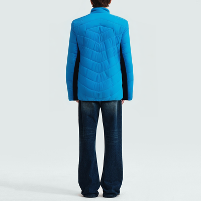 Fashionable stand collar thickened men's parka