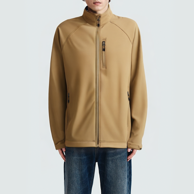 Men's windproof and waterproof stand collar parka