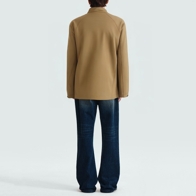 Men's windproof and waterproof stand collar parka