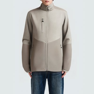 Fashionable four-way stretch men's parka