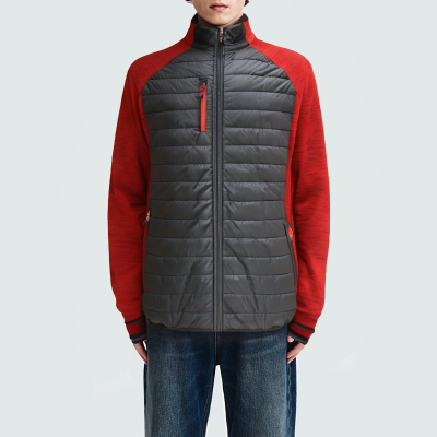 Windproof stand collar warm men's parka