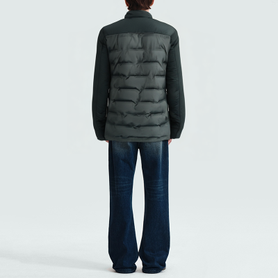 Men's warm and thick stand collar parka