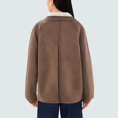 Vintage warm loose women's jacket