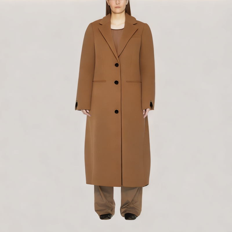 Slim-Fit Wool Coat