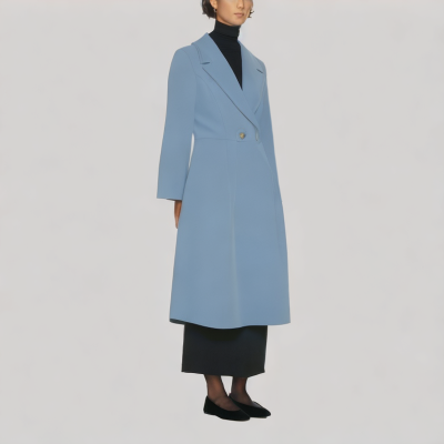 Wool Blend Long Coat