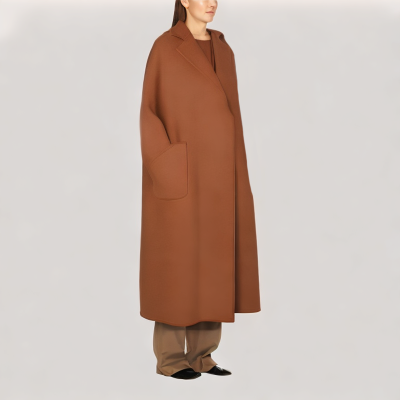 Reversible Long Wool Coat