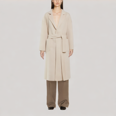 Belted Alpaca Wool Coat