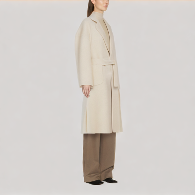 Belted Alpaca Wool Coat