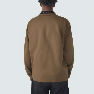 Unique lapel loose men's casual jacket