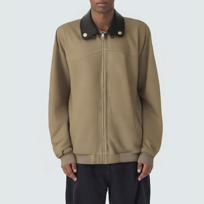 Patchwork loose-fitting men's casual jacket