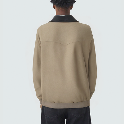 Patchwork loose-fitting men's casual jacket