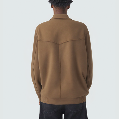 Simple and versatile suede men's casual jacket