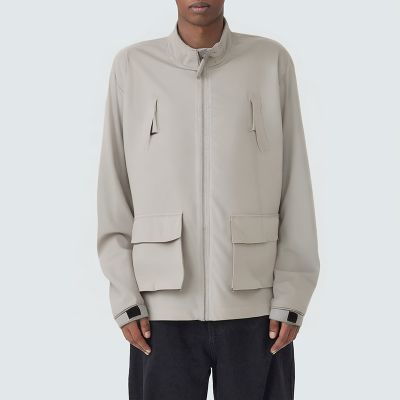 Large pocket loose men's casual jacket