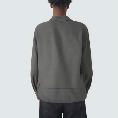 Retro lapel loose men's casual jacket