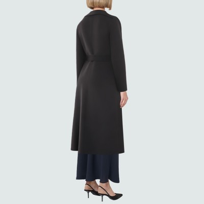 Oversized shawl collar women's wool coat