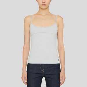 Simple side-button tie casual vest
